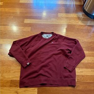 Russell Athletic V-Neck Sweatshirt - Burgundy
